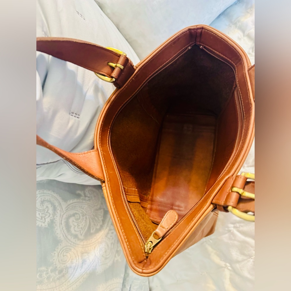 Coach Waverly British Tan Leather Tote Bag. 1996 EUC - Picture 8 of 10